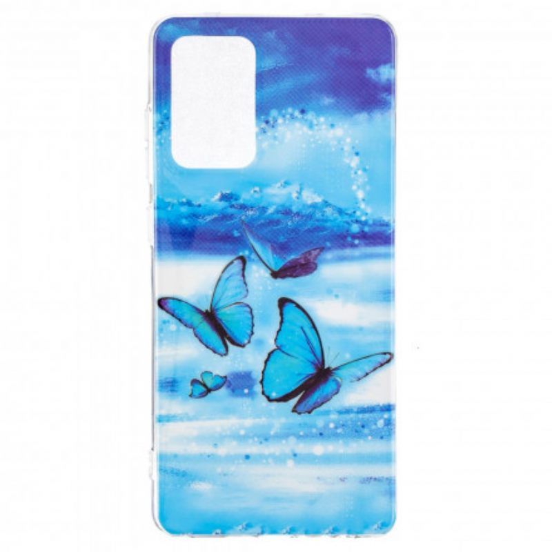 Θήκη Samsung Galaxy A52 4G / A52 5G / A52s 5G Σειρά Fluorescent Butterflies